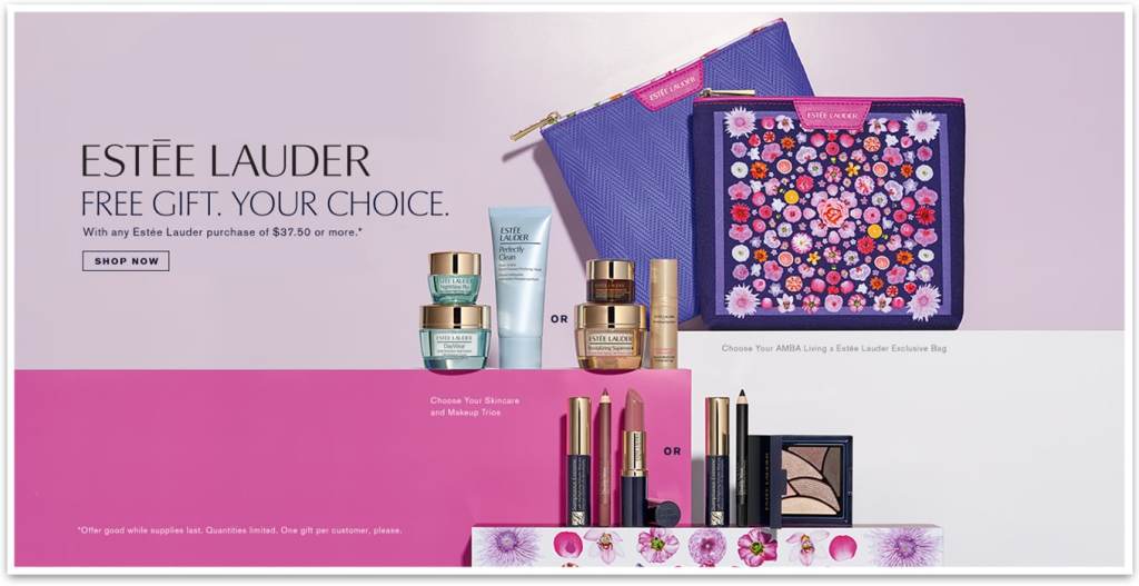 Estee Lauder, Clinique and Spring Gift with