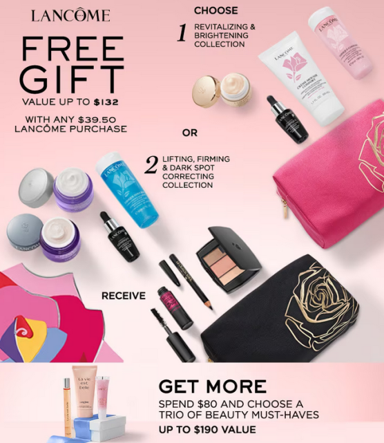 Lancome free gift with purchase Dillard's 2023